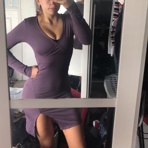 H&M | Lilac Slit Leg Dress 🍬 - Picture 7 of 7